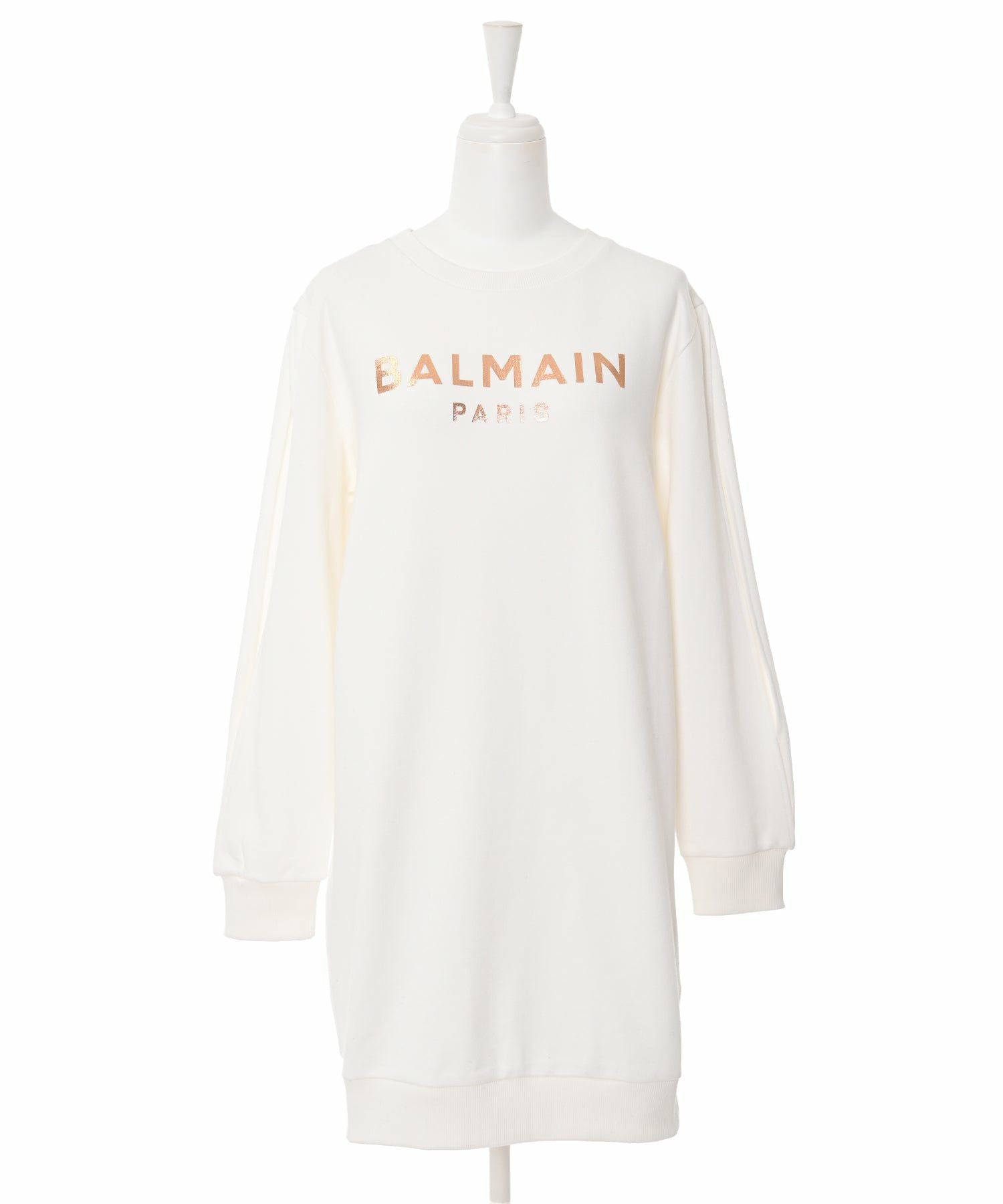 BALMAIN ニットワンピース ホワイト BALMAIN KIDSアームスリットワンピース | Narcissus WEB STORE