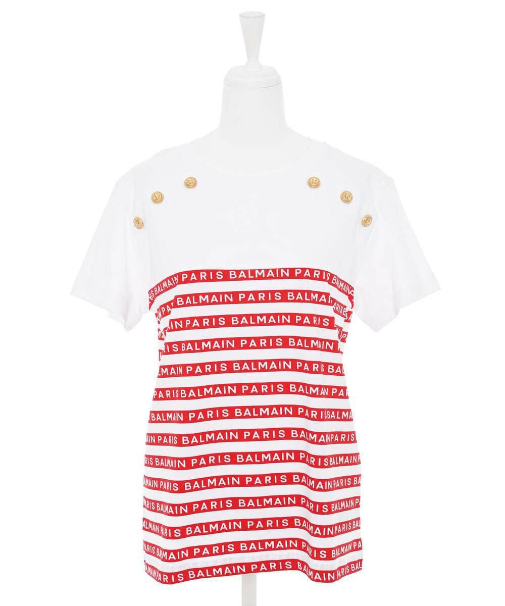BALMAIN KIDSロゴボーダーTシャツ | Narcissus WEB STORE