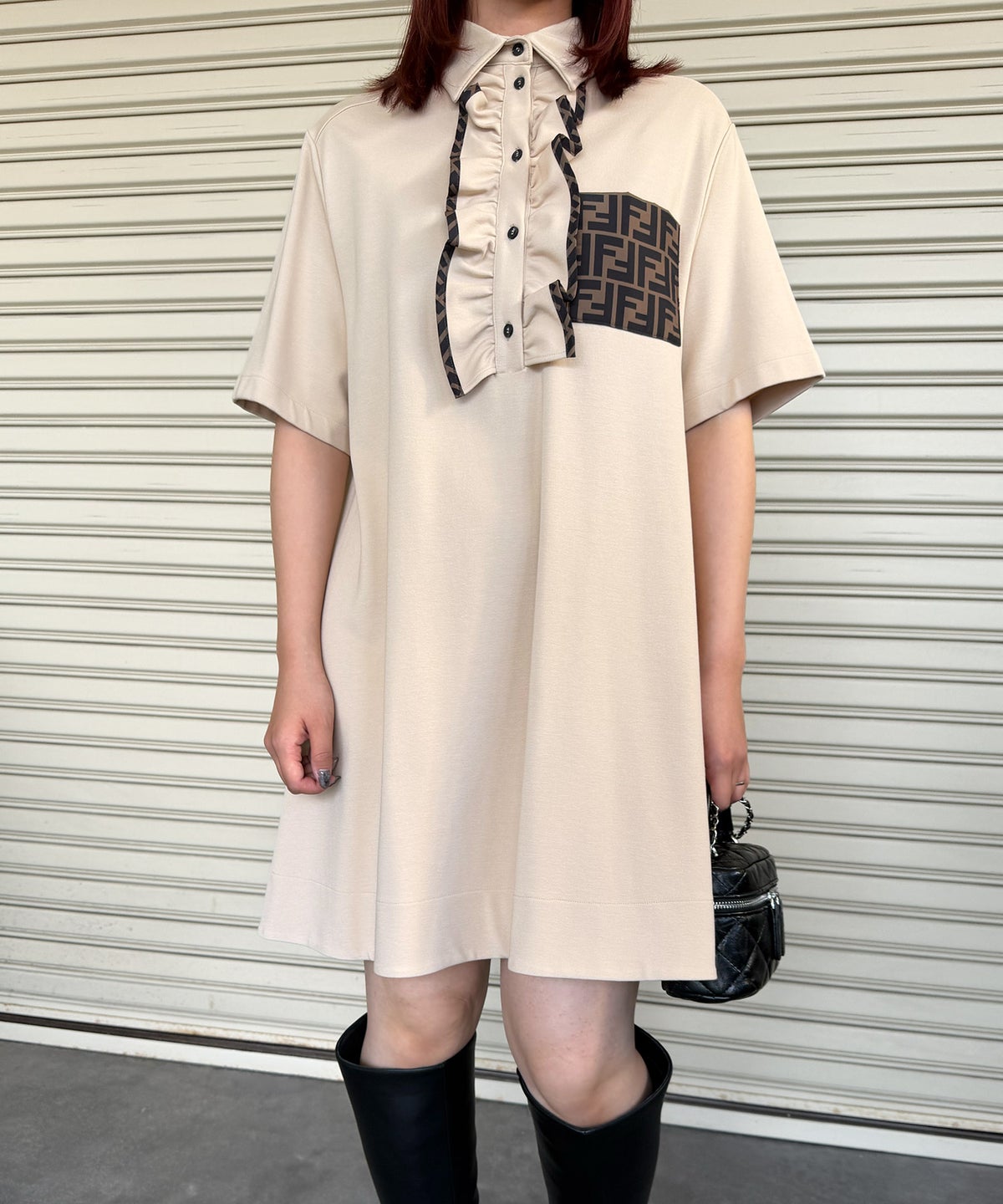 STAFF ： 159cm/骨格ウェーブ/12Y+着用