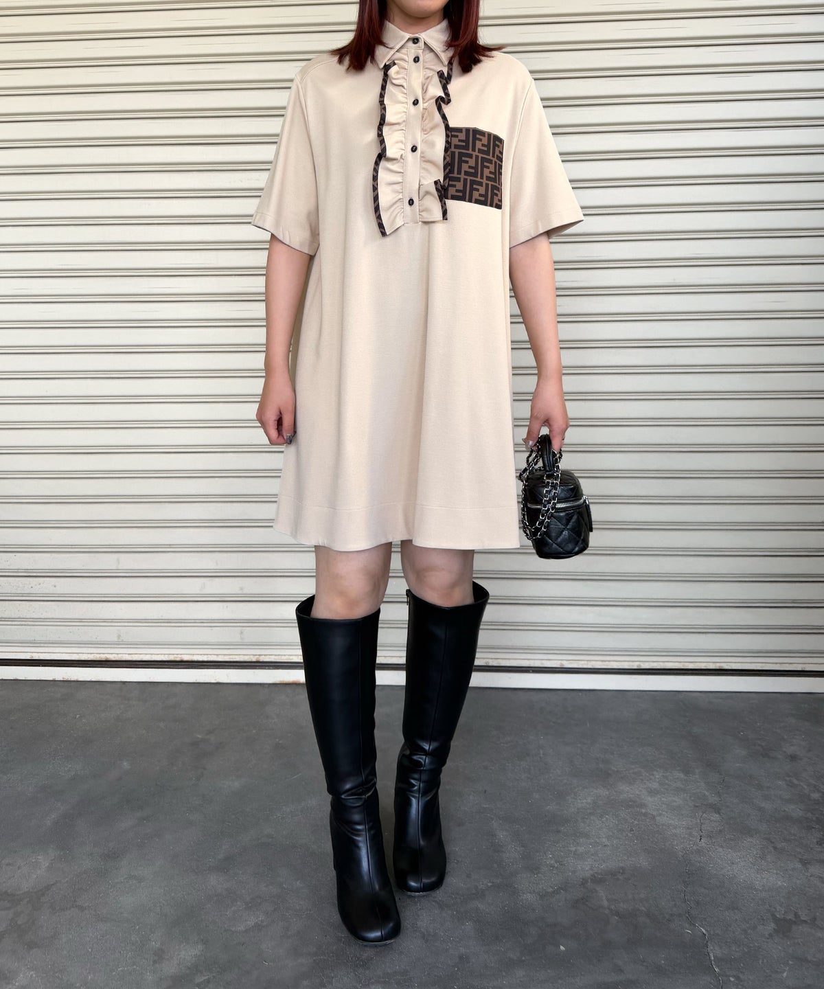 STAFF ： 159cm/骨格ウェーブ/12Y+着用