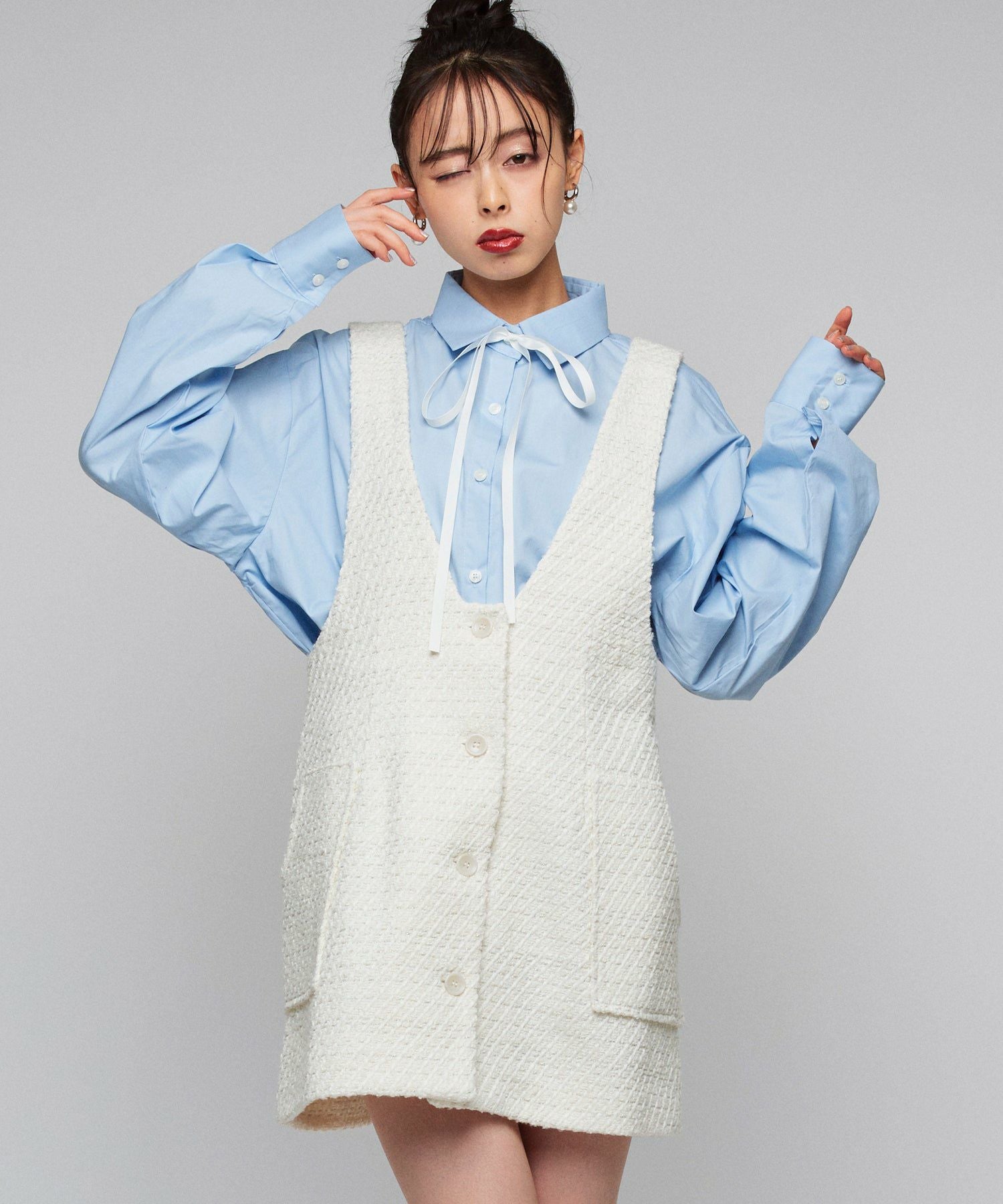 MONCLER KIDSリボンワンピース