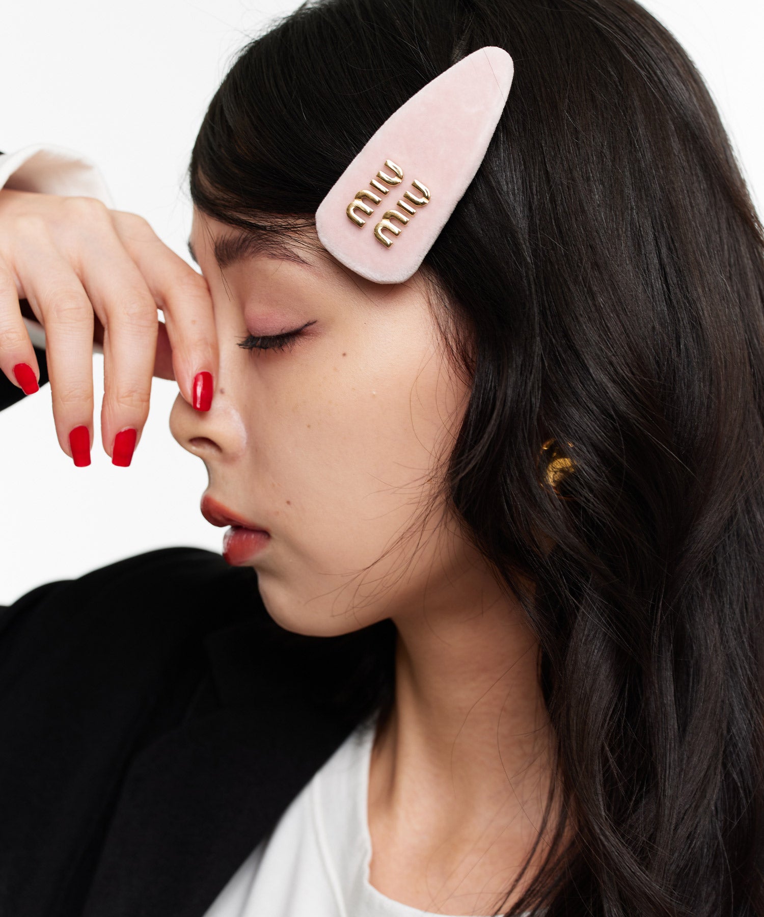 MIU MIU LADIESパテントレザーヘアクリップ | Narcissus WEB STORE