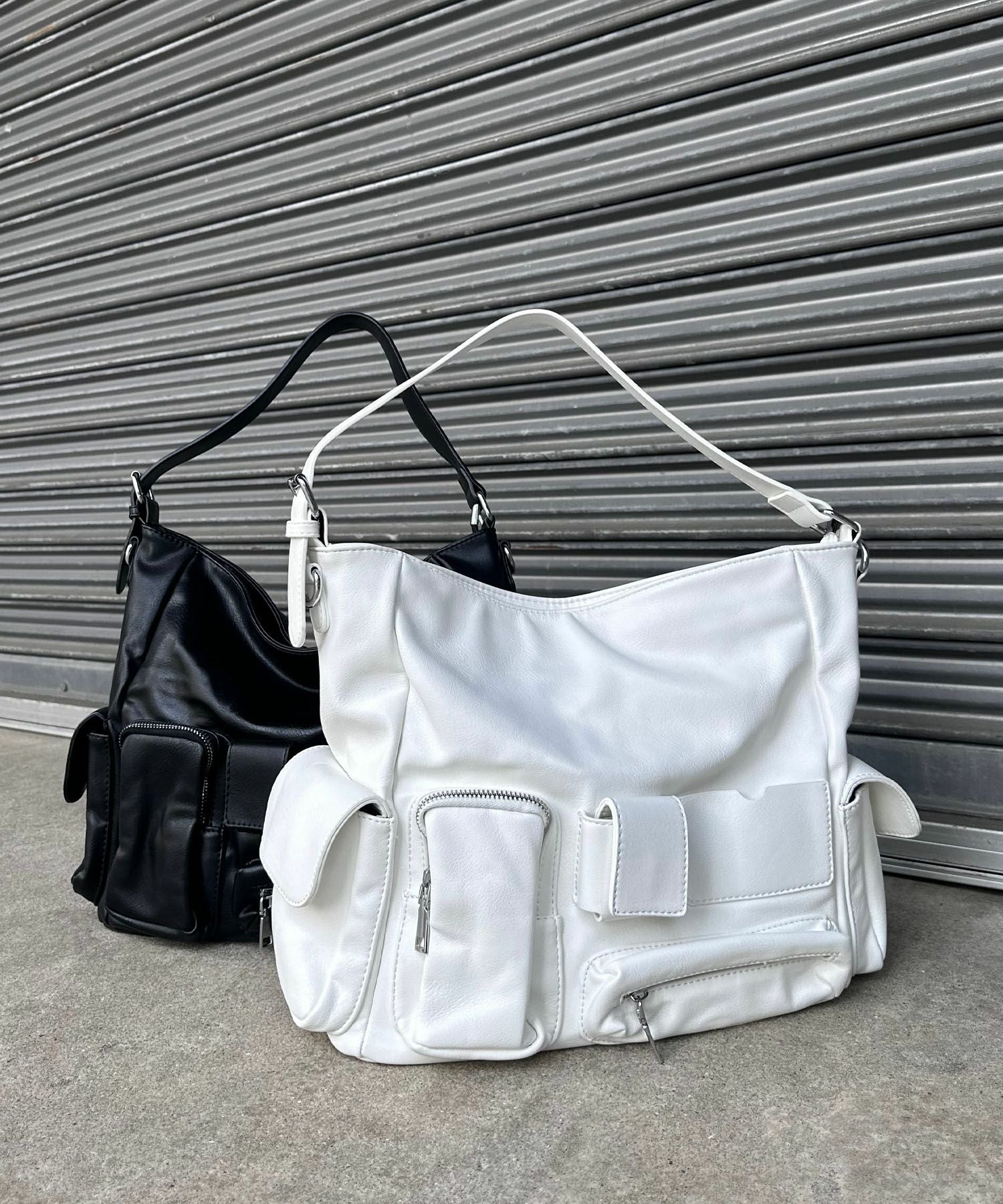 ナルシス バック 美品 Chelsea Large Top Handle Nylon Shoulder Bag in Black | MZ Wallace