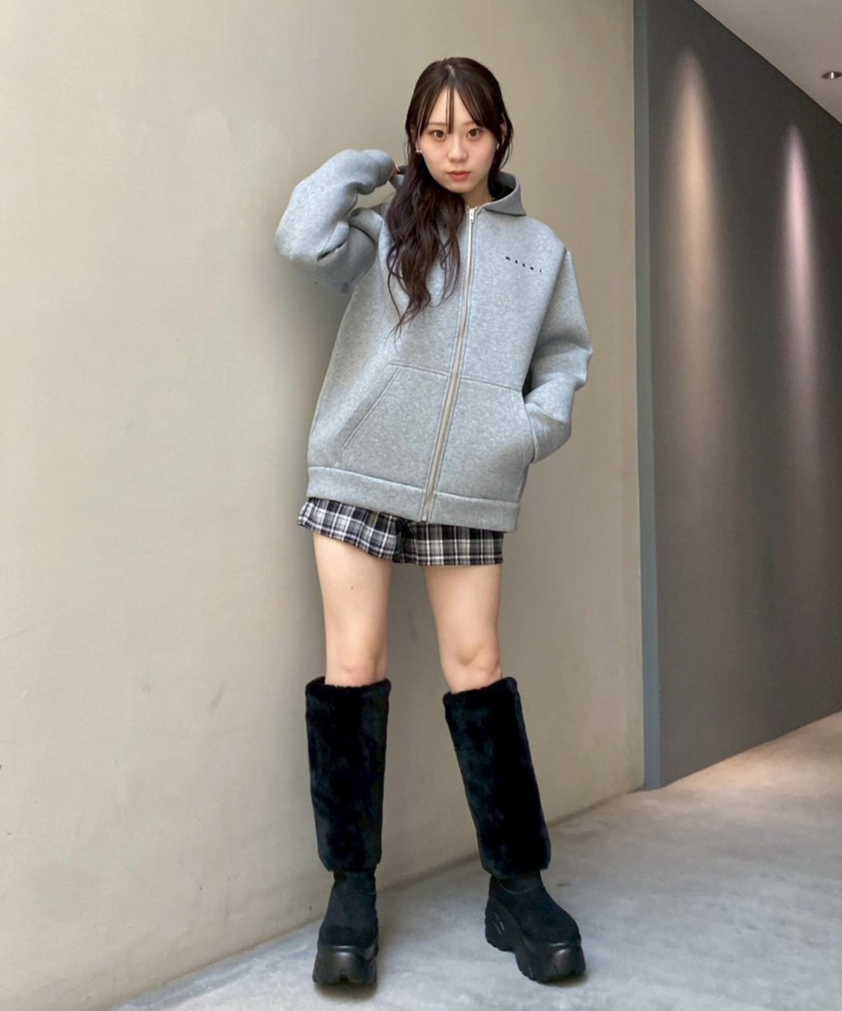 STAFF：MIKU(155cm/骨格ナチュラル)