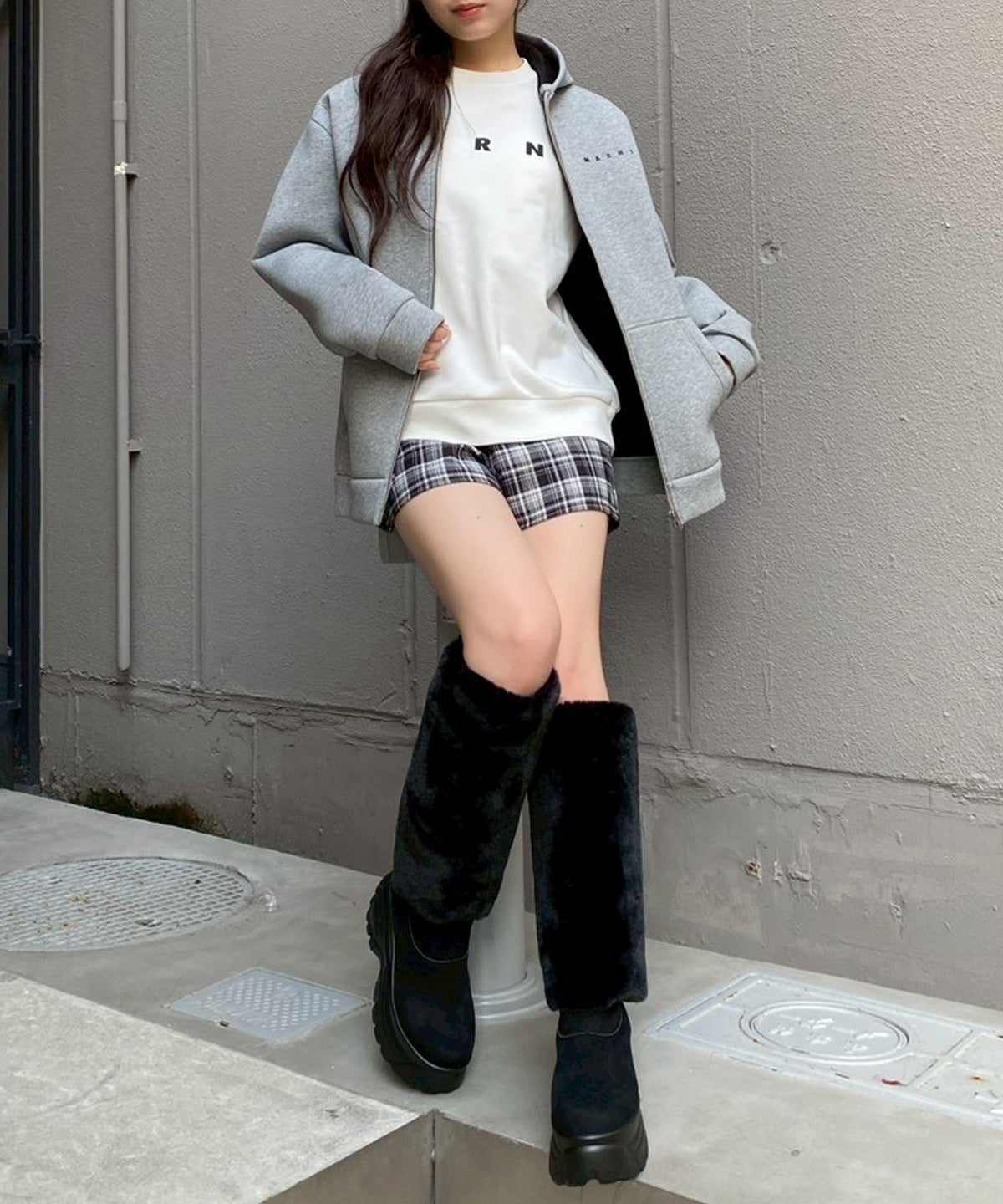 STAFF：MIKU(155cm/骨格ナチュラル)