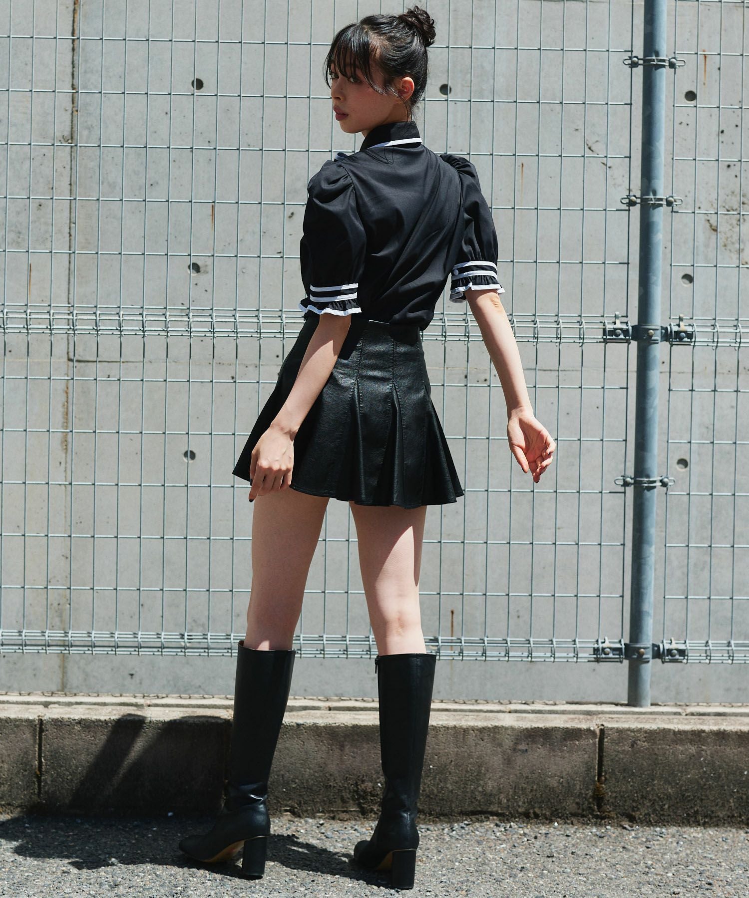 Narcissusレザーフリルスカート | Narcissus WEB STORE