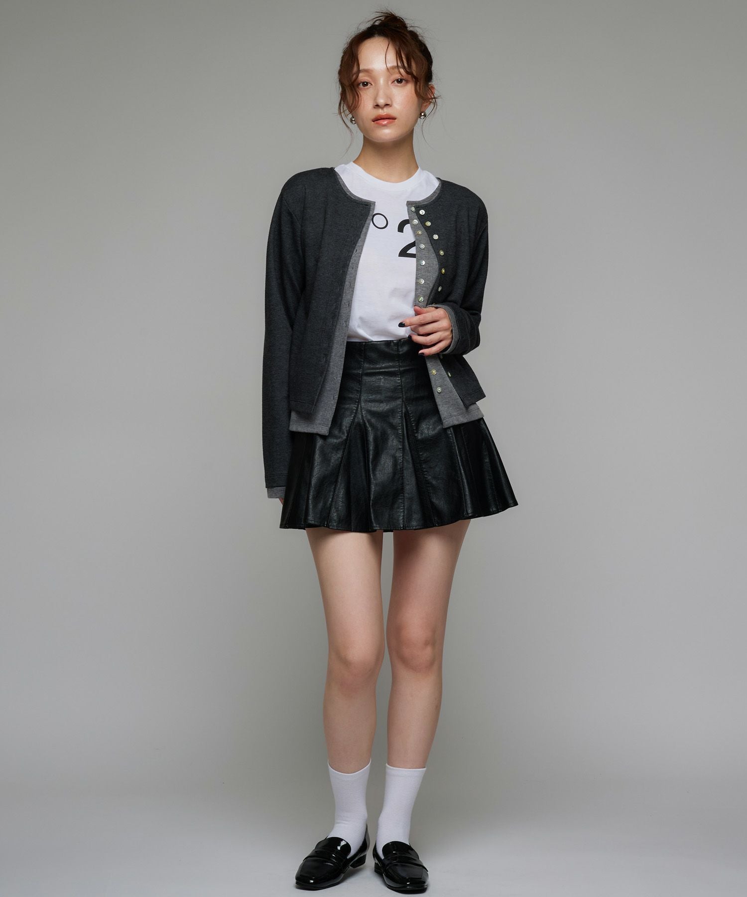 Narcissusレザーフリルスカート | Narcissus WEB STORE