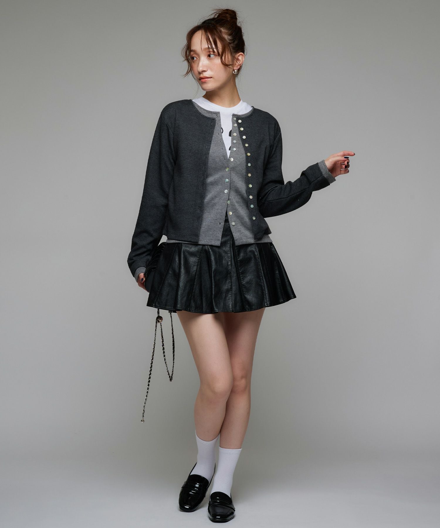 ナルシス♡フリルカーデ Narcissusレザーフリルスカート | Narcissus WEB STORE