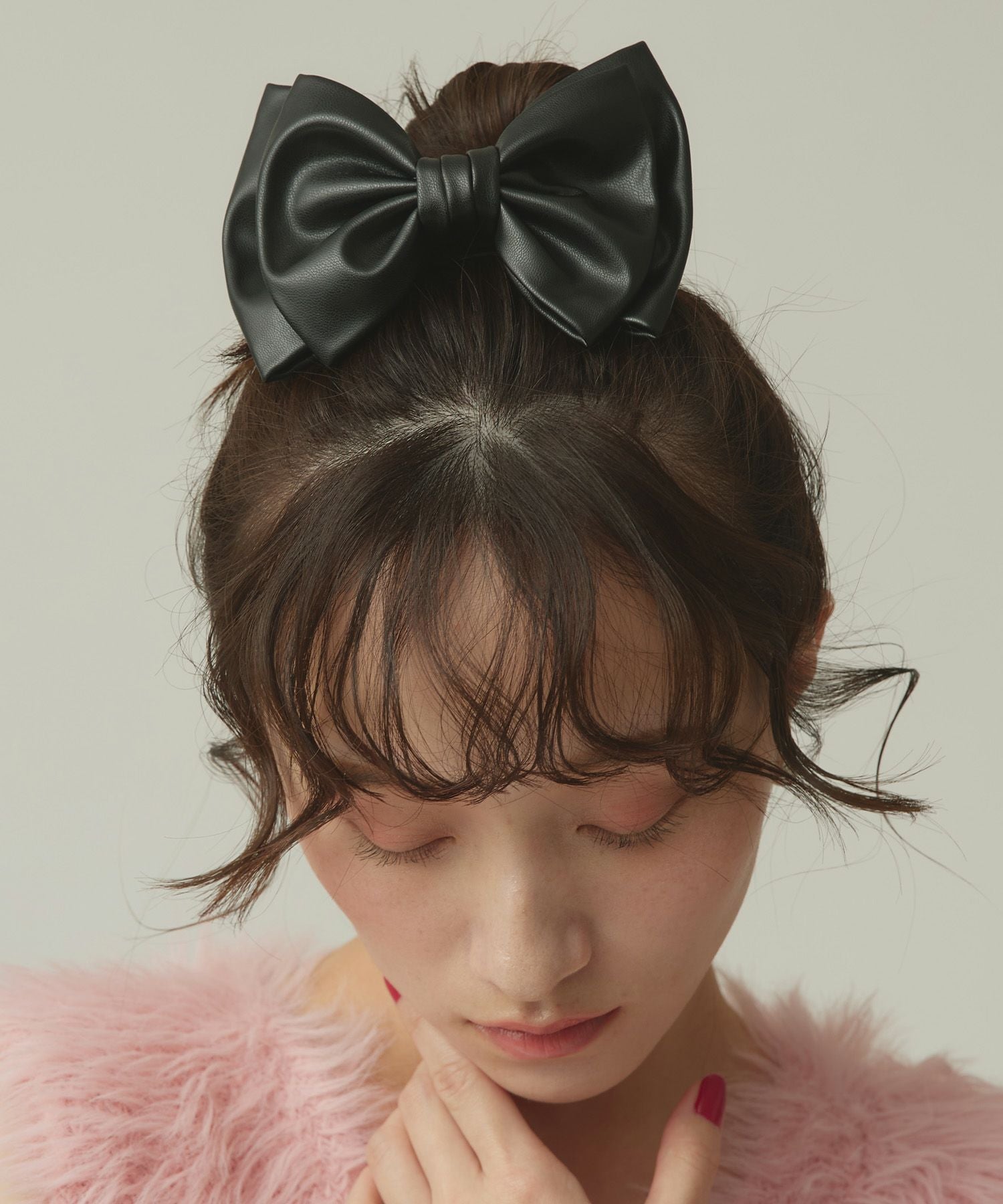 リボンベアptグレートレ―ナ― Narcissusリボンレザーバレッタ | Narcissus WEB STORE