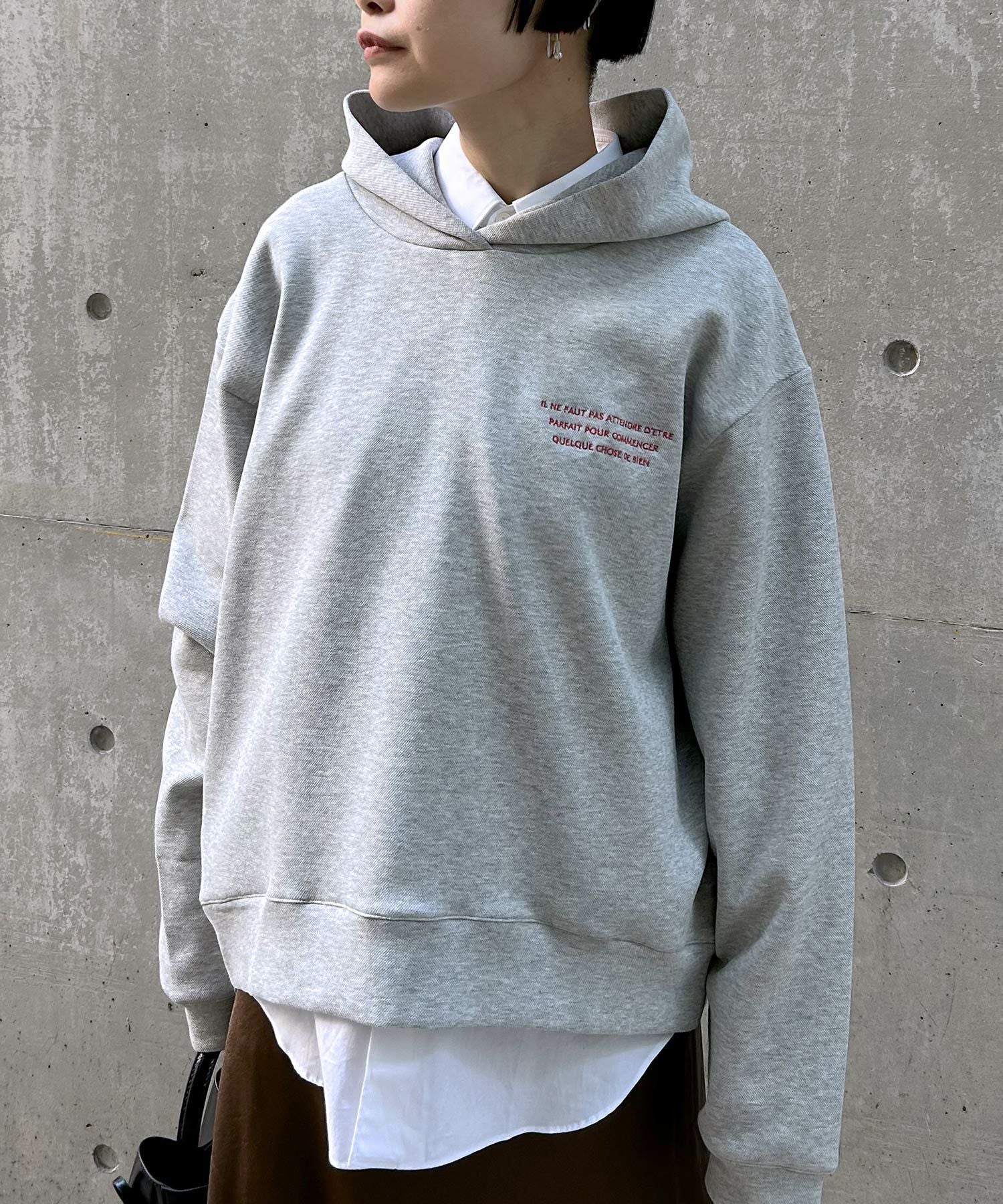 Narcissus ボンディングブルゾン スウェットジャケット ナルシス グレー Narcissusボンディングジャケット | Narcissus WEB STORE