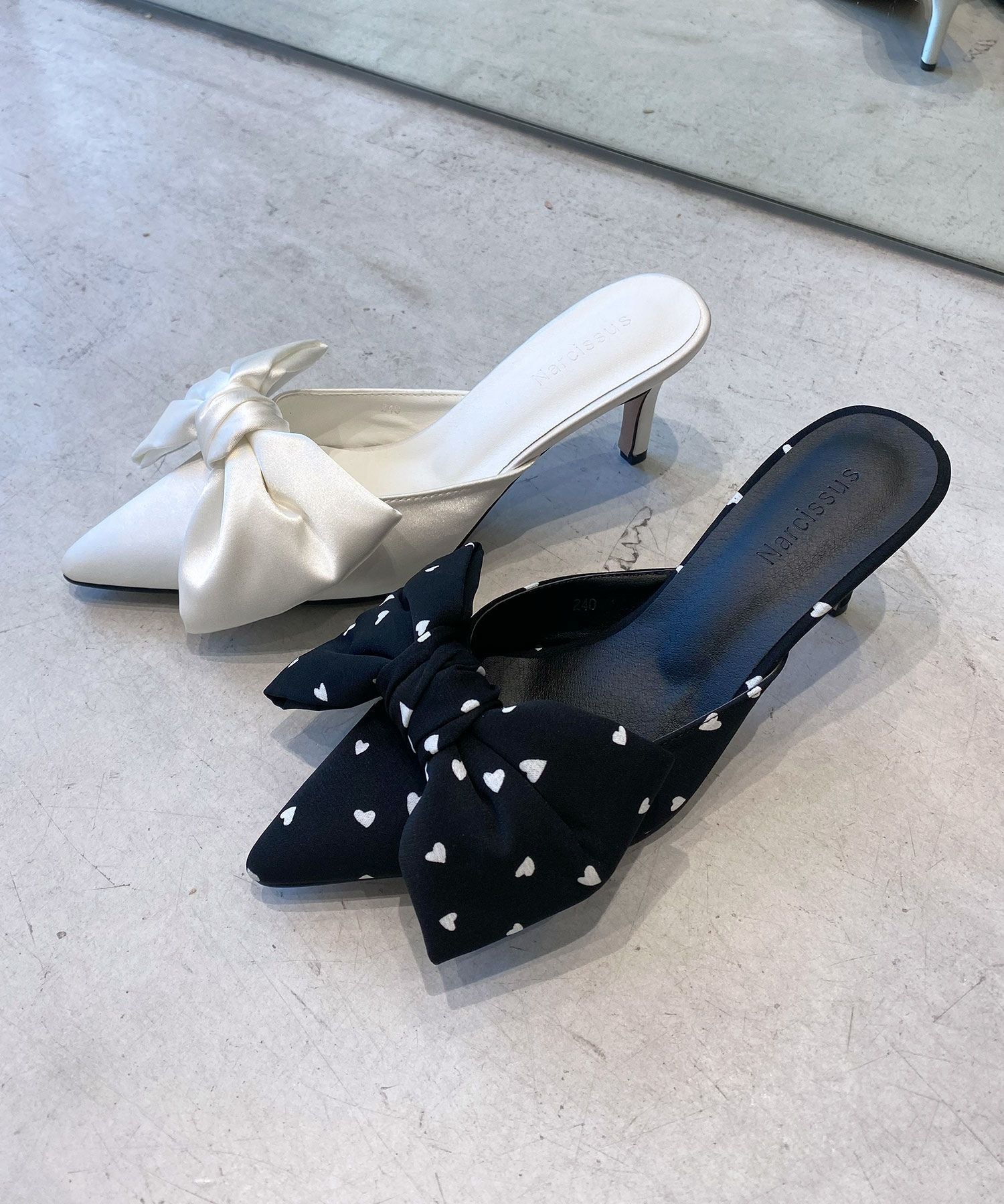 Narcissusハートリボンミュール | Narcissus WEB STORE