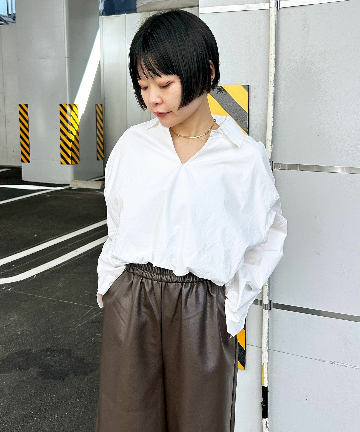 クロップドバルーンシャツ Narcissusクロップドバルーンシャツ | Narcissus WEB STORE