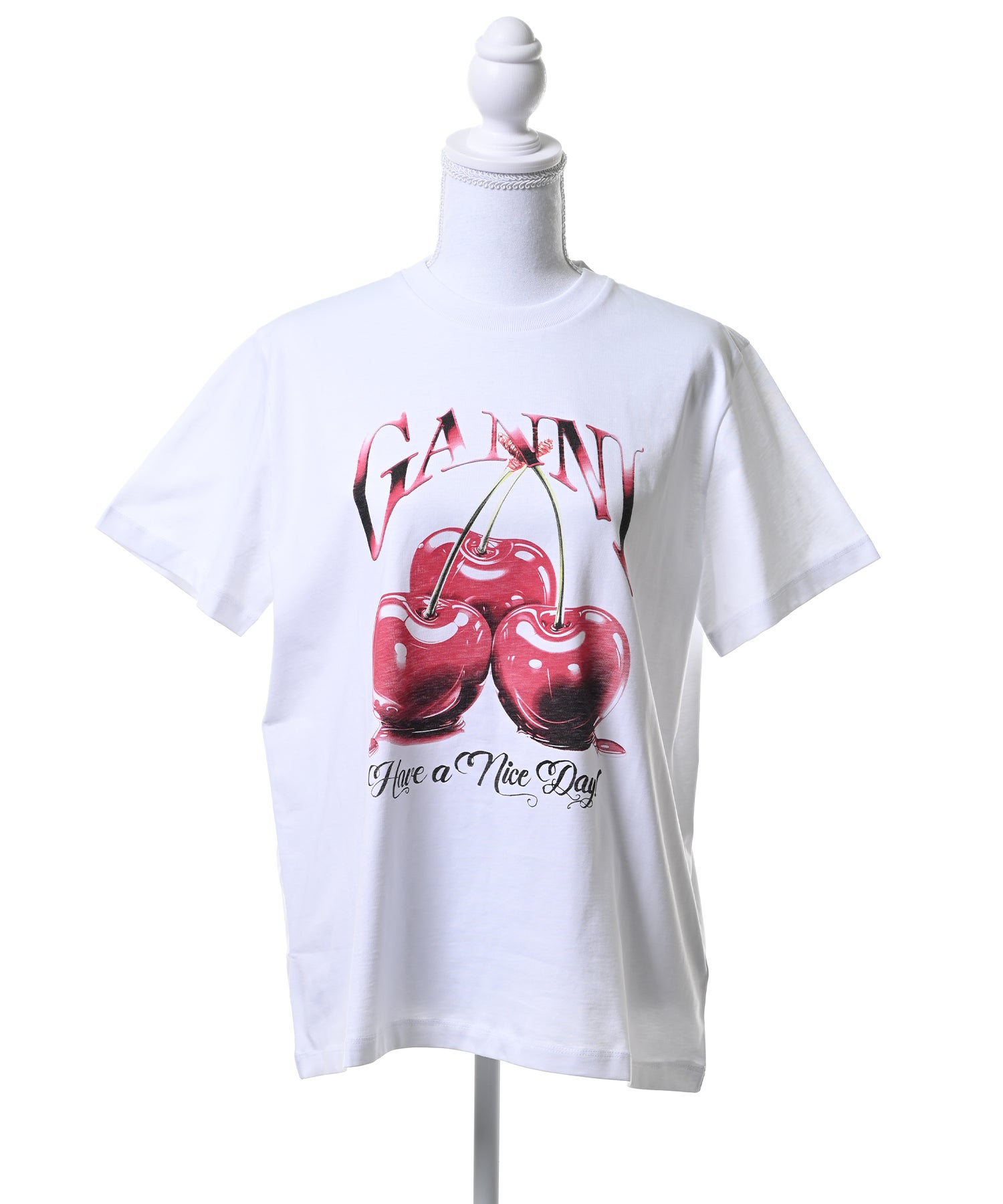 GANNI WOMANチェリーTシャツ