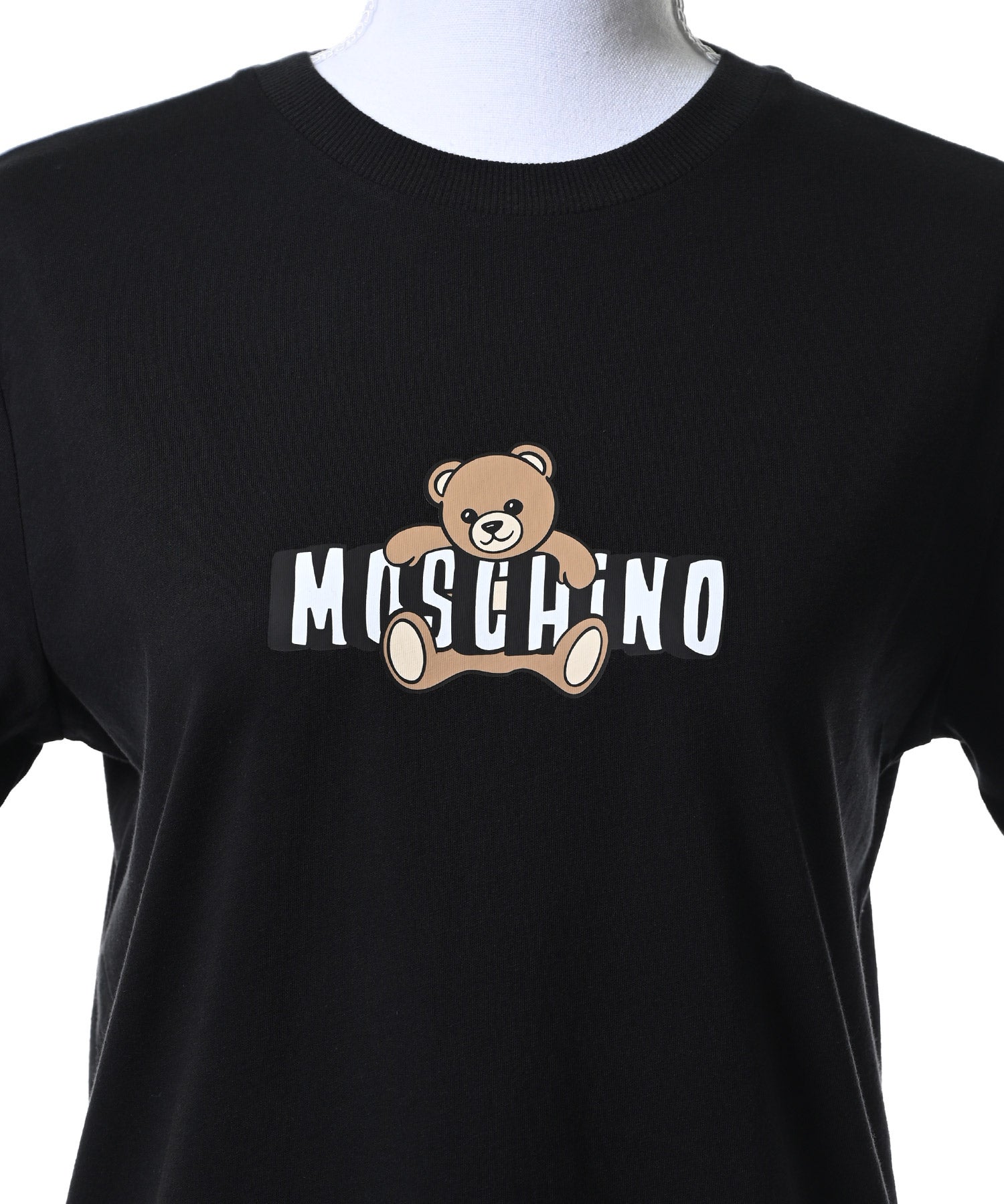 MOSCHINO　COUTURE　 テディベアプリント 半袖Tシャツ ブラック Organic cotton jersey T-shirt Moschino Teddy Bear | Moschino