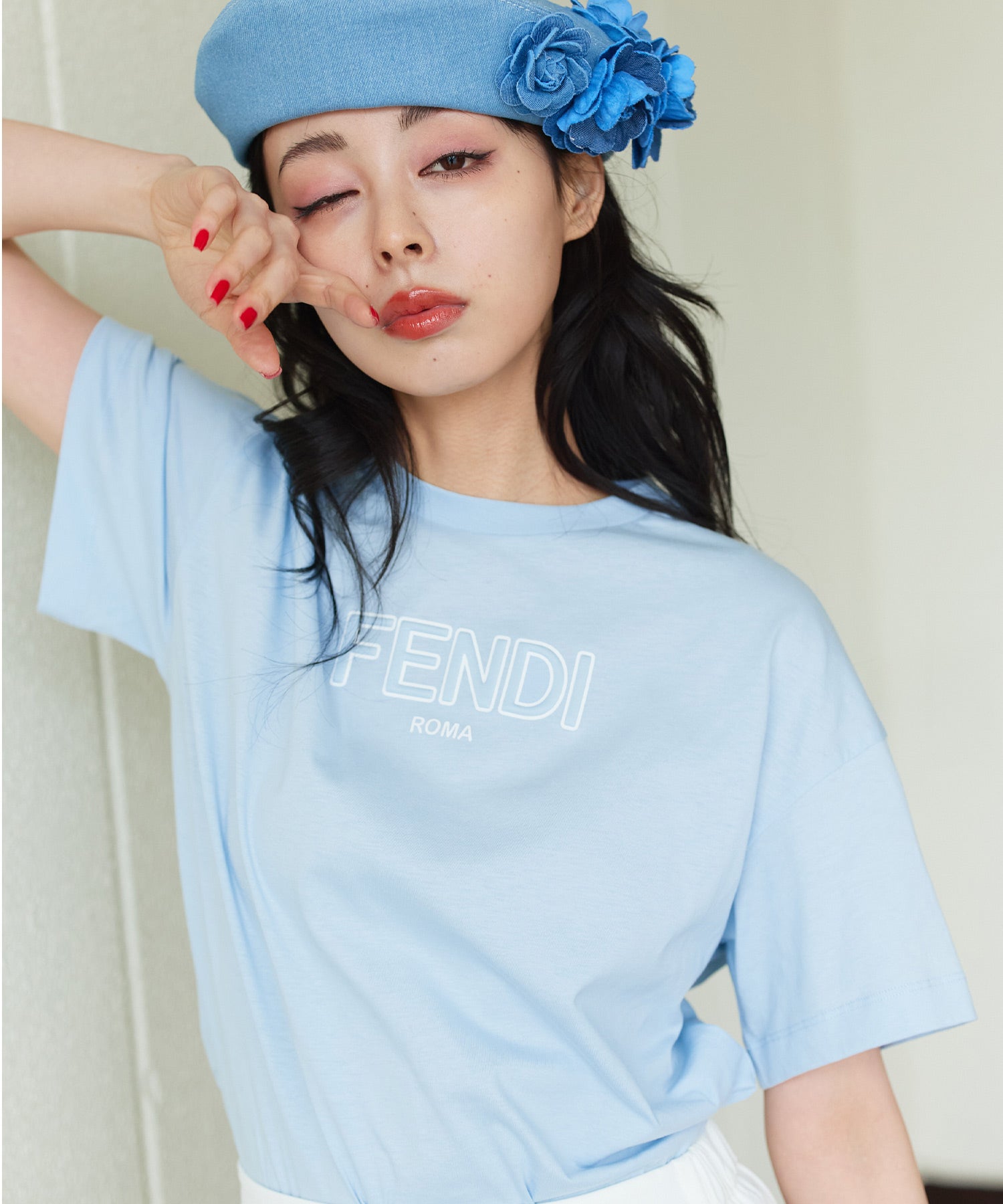 FENDI KIDSロゴTシャツ