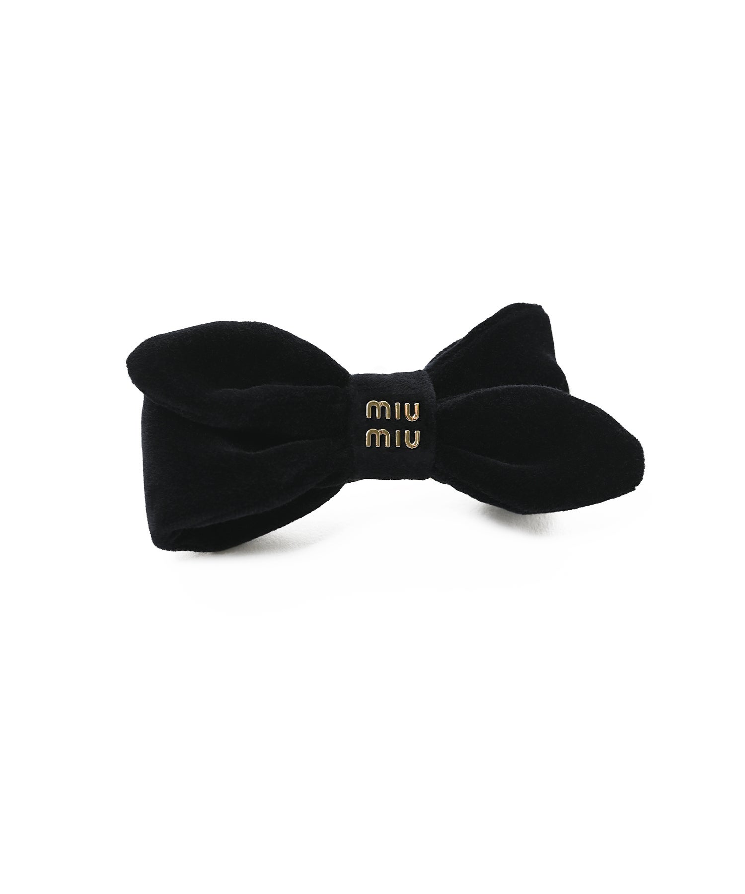 MIUMIU WOMANベルベットリボンバレッタ