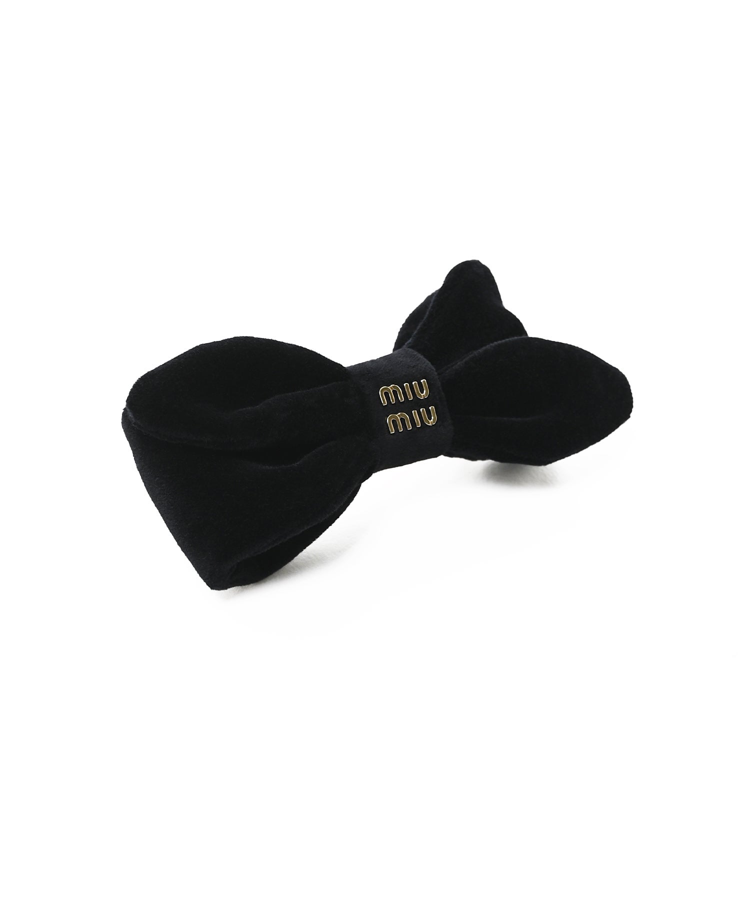 MIUMIU WOMANベルベットリボンバレッタ