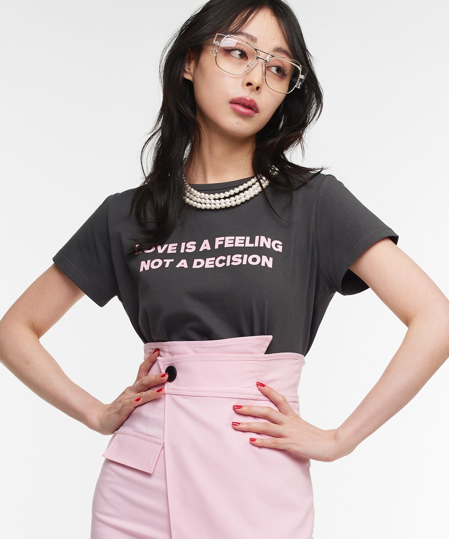 デザイン可愛い過ぎます✨‼️❤️Narcissus❤️フィッシュテールTシャツ Narcissus（ナルシス）の「【Narcissus】フィッシュテールTシャツ（T