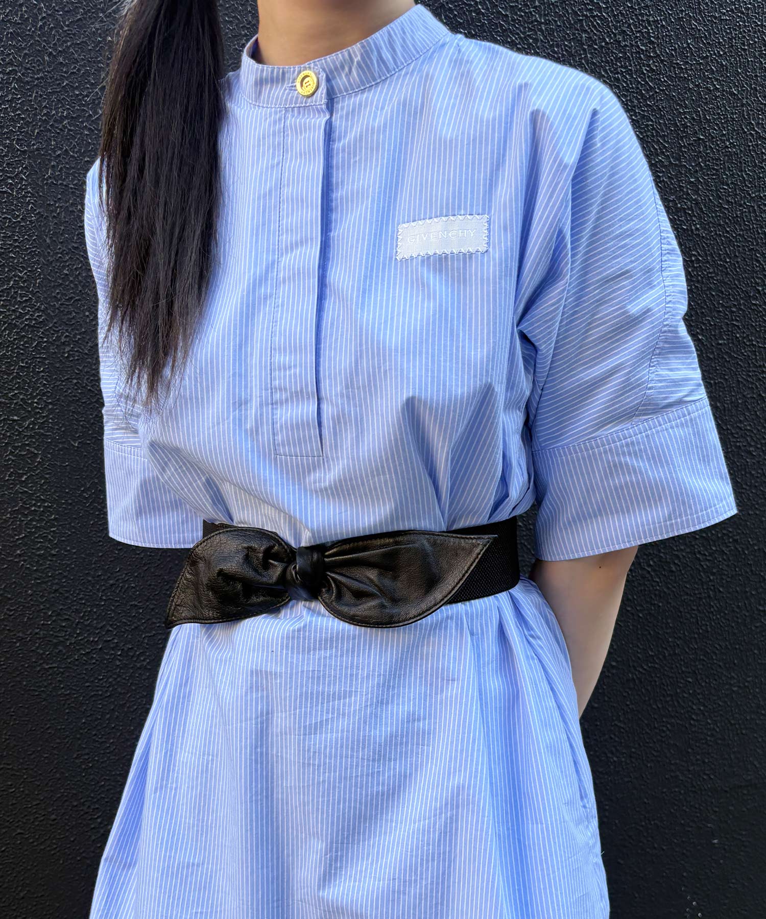 GIVENCHY KIDSストライプシャツワンピース