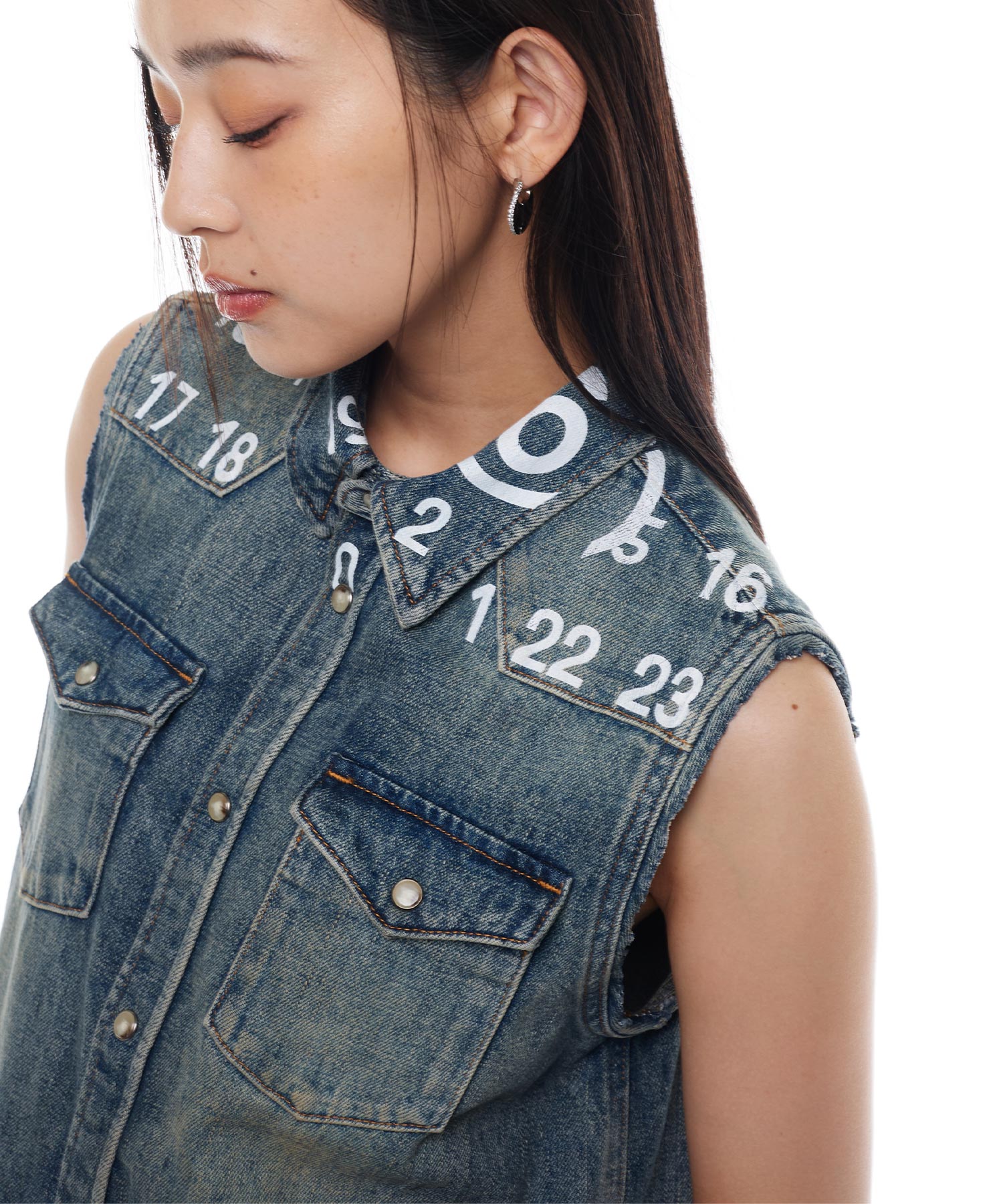 MM6 Maison Margiela KIDSデニムベストワンピース
