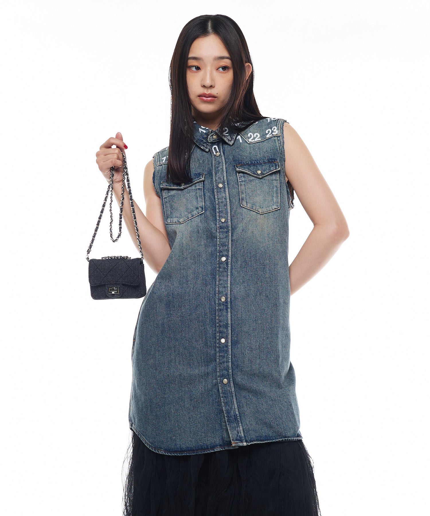 MM6 Maison Margiela KIDSデニムベストワンピース