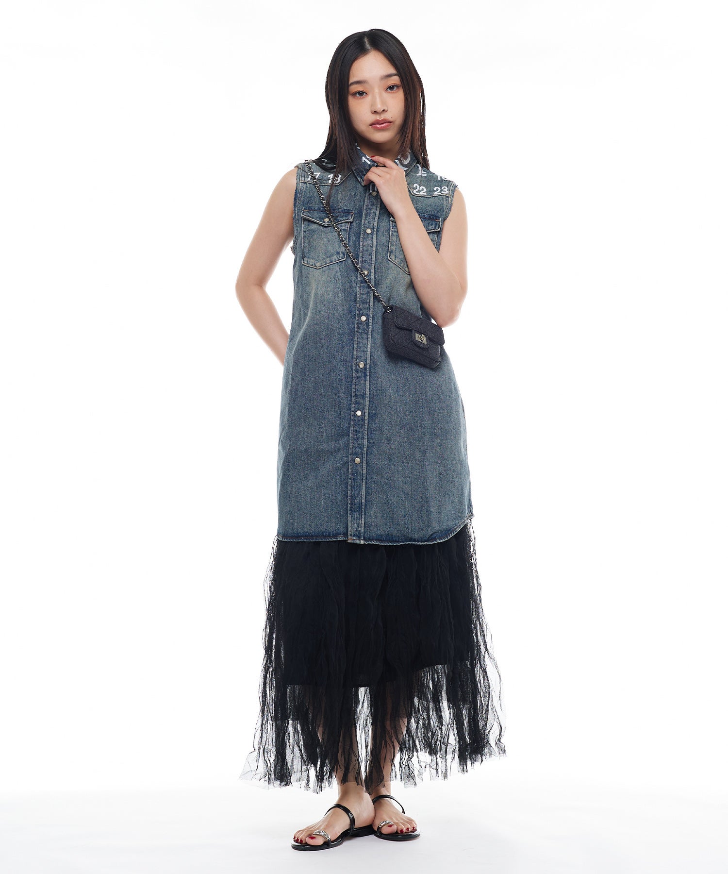 MM6 Maison Margiela KIDSデニムベストワンピース
