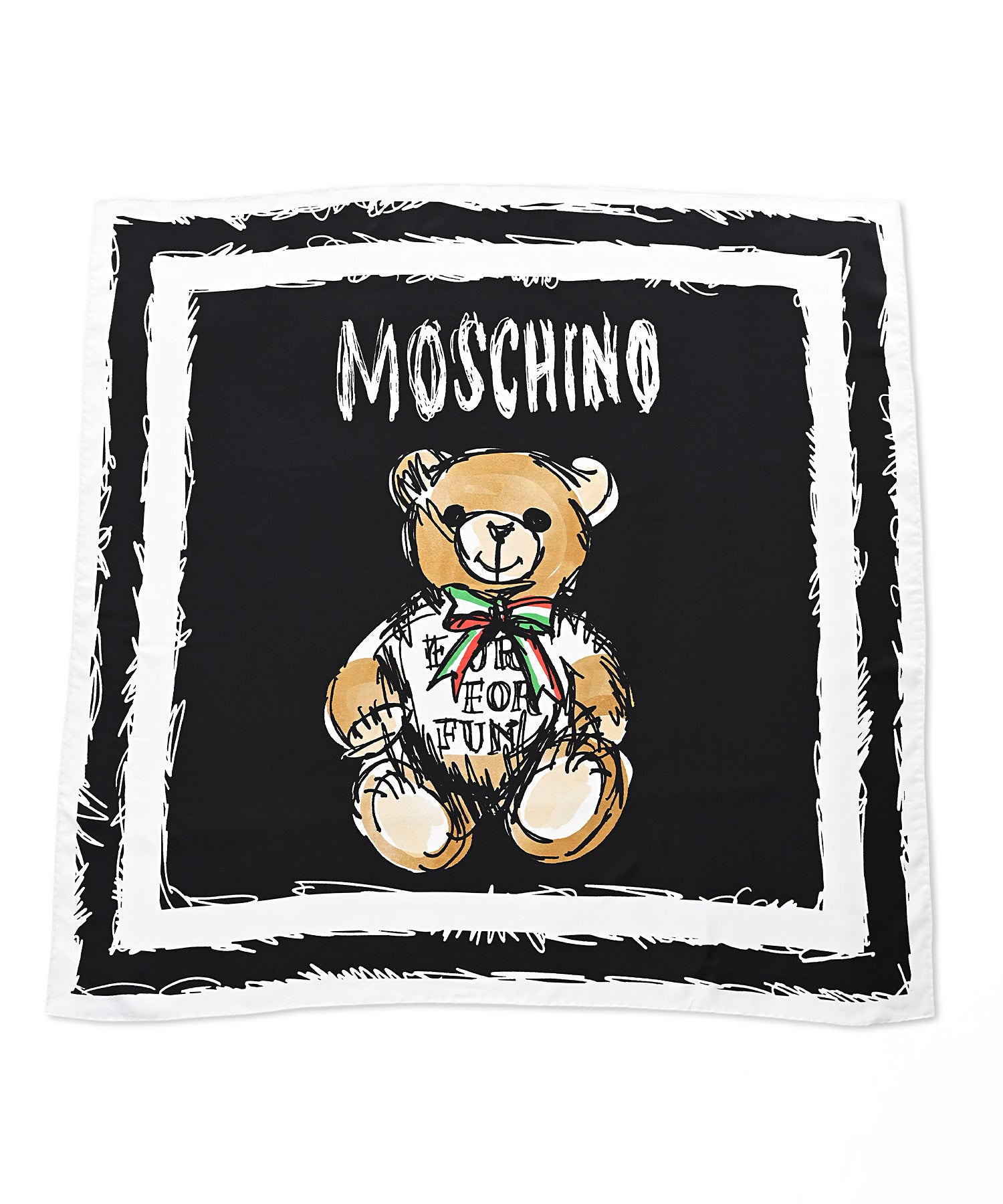 MOSCHINO WOMANベアシルクスカーフ