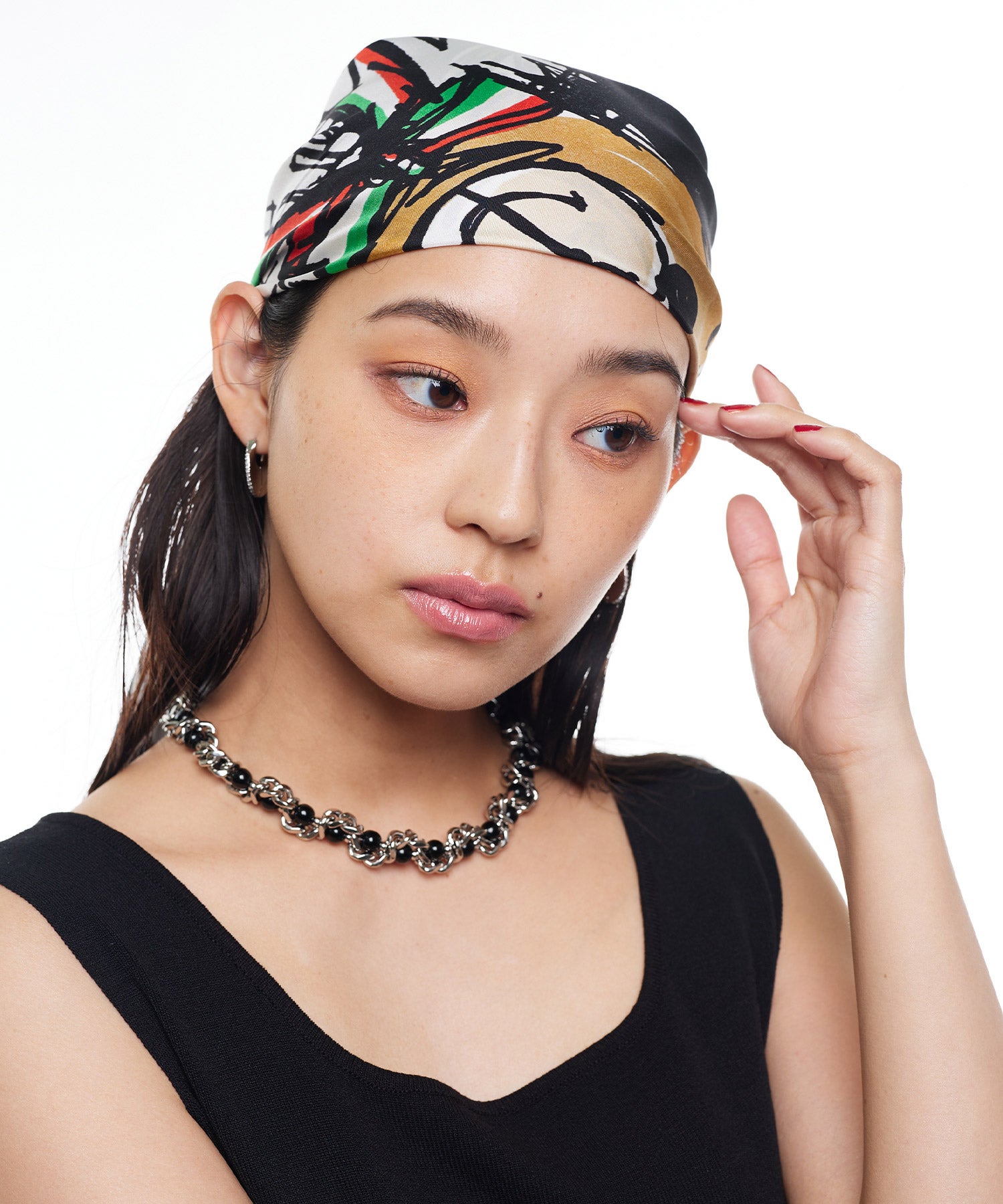 MOSCHINO WOMANベアシルクスカーフ