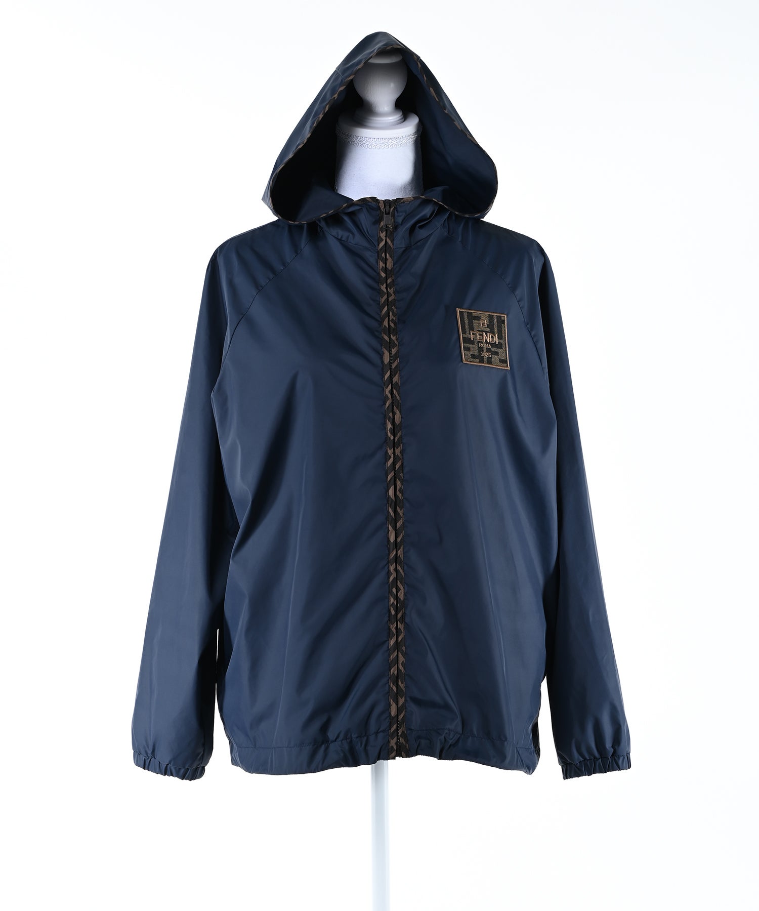 FENDI KIDSFFトリムナイロンウインドブレーカー