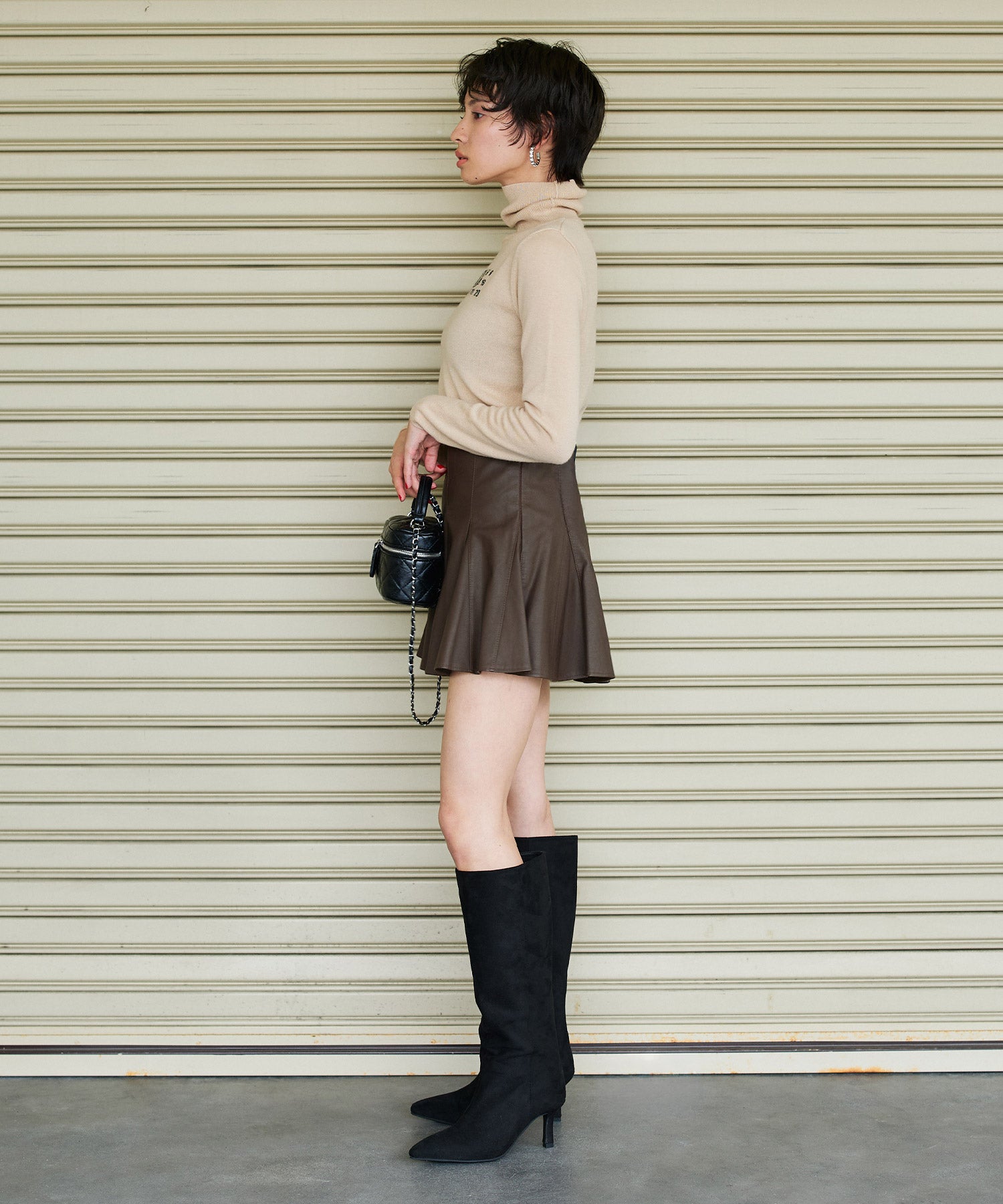 MM6 Maison Margiela KIDSナンバリングロゴ タートルネックニット