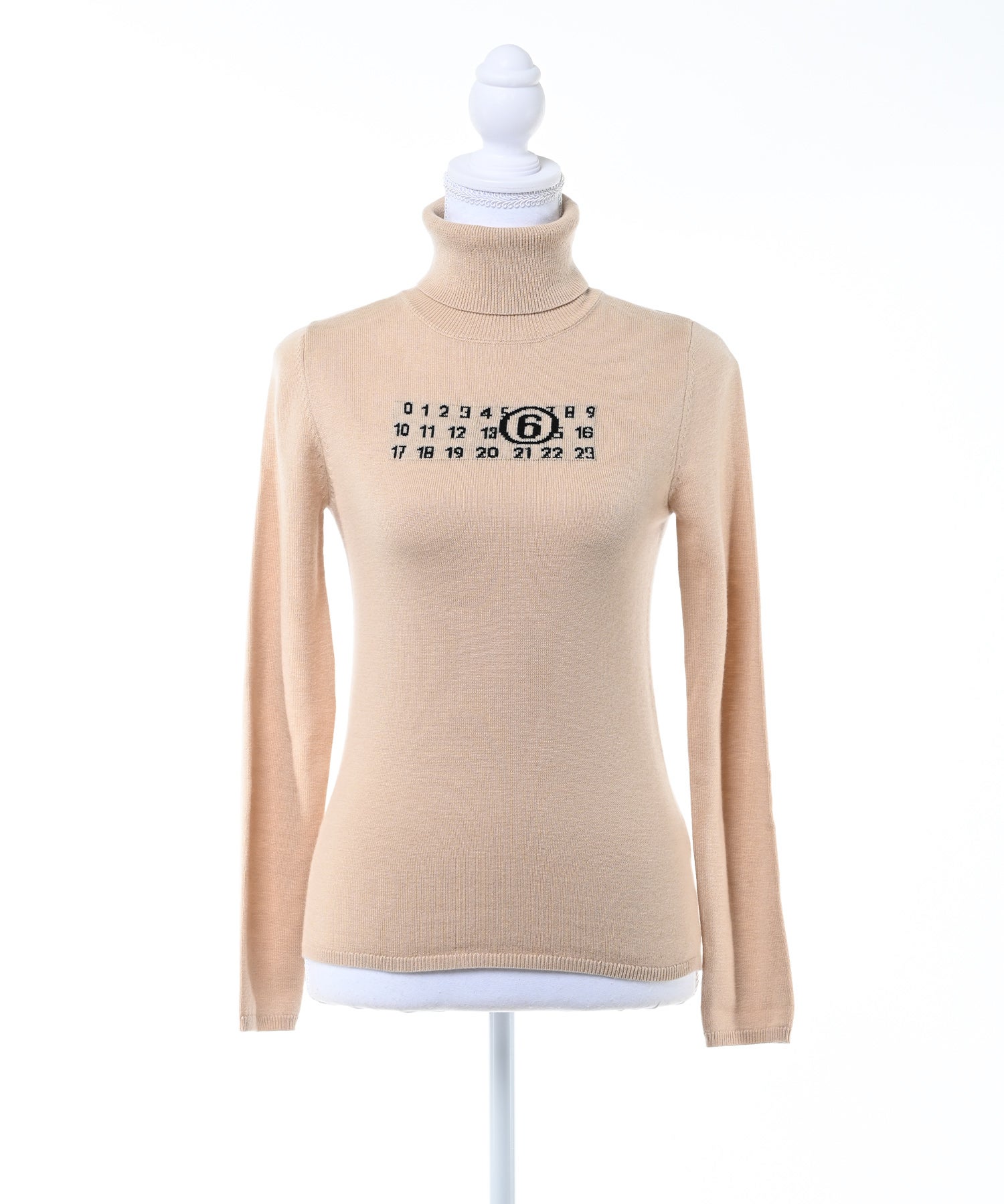 MM6 Maison Margiela KIDSナンバリングロゴ タートルネックニット